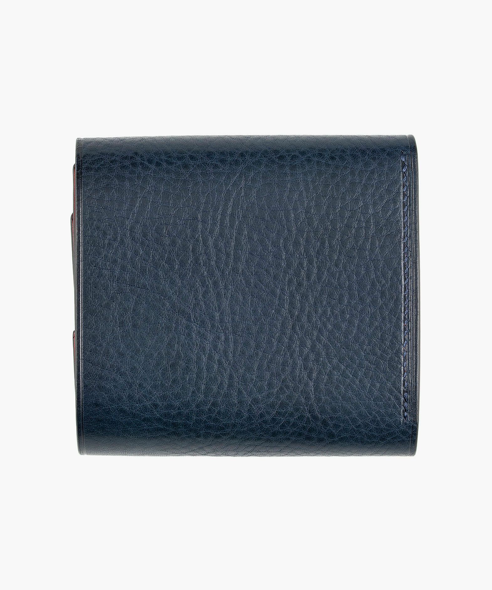 外装（リベルソ）：Blue、内装（リベルソ）：Red、カードスロットタイプ：大容量1ポケット、利き手：右利き用、くるみボタン＆ホック：Gold