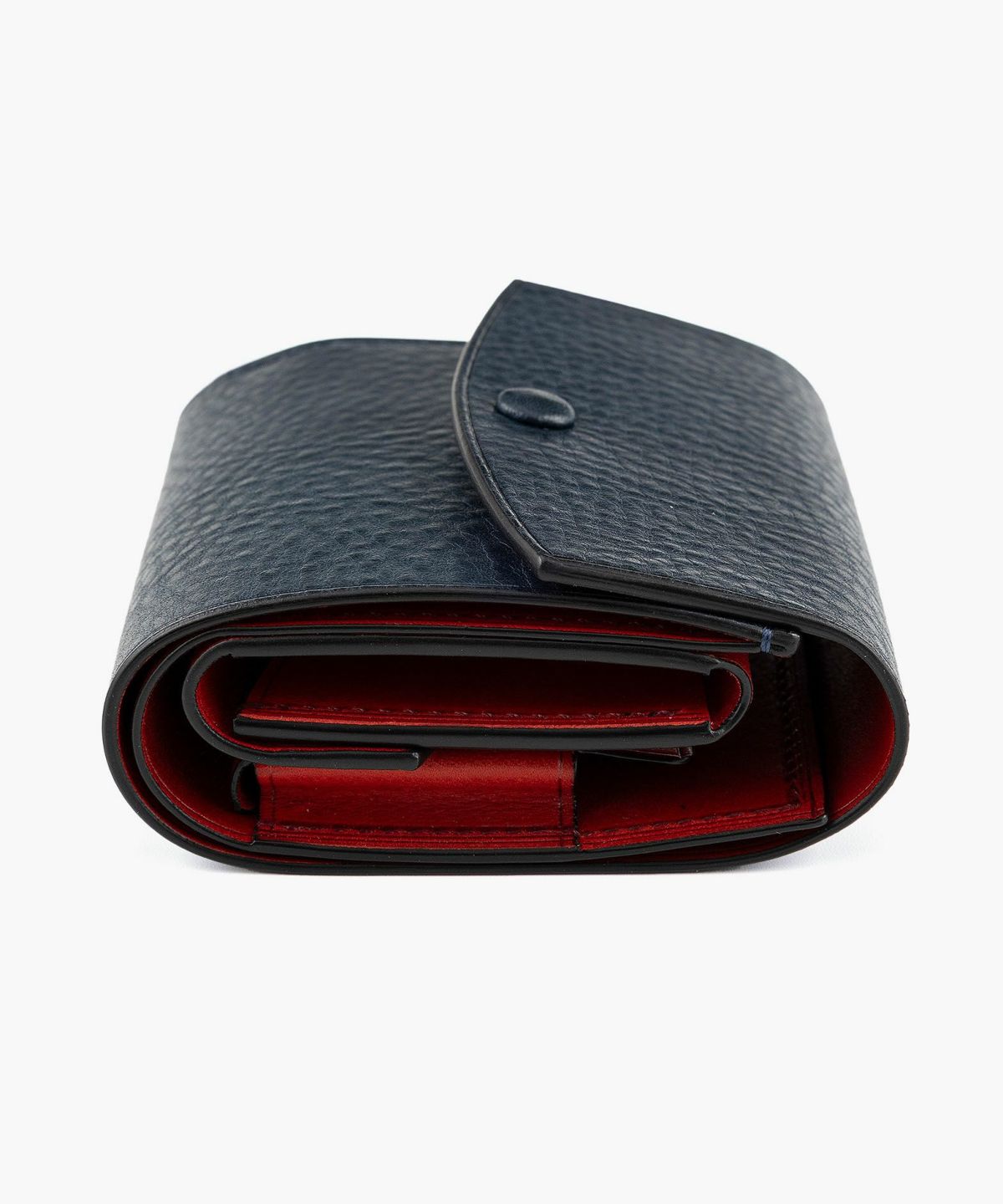 外装（リベルソ）：Blue、内装（リベルソ）：Red、カードスロットタイプ：大容量1ポケット、利き手：右利き用、くるみボタン＆ホック：Gold