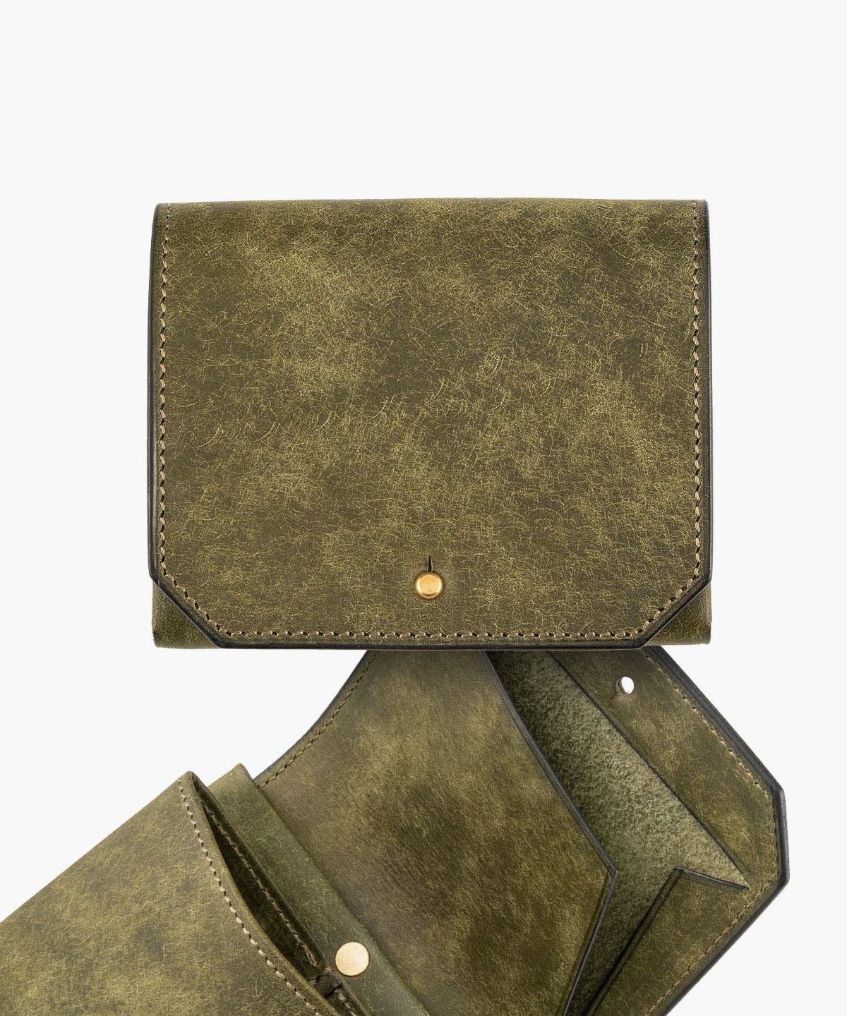 素材＆カラー（プエブロ）：Oliva、留め具：ギボシ、利き手：右利き用、背面ポケット有り