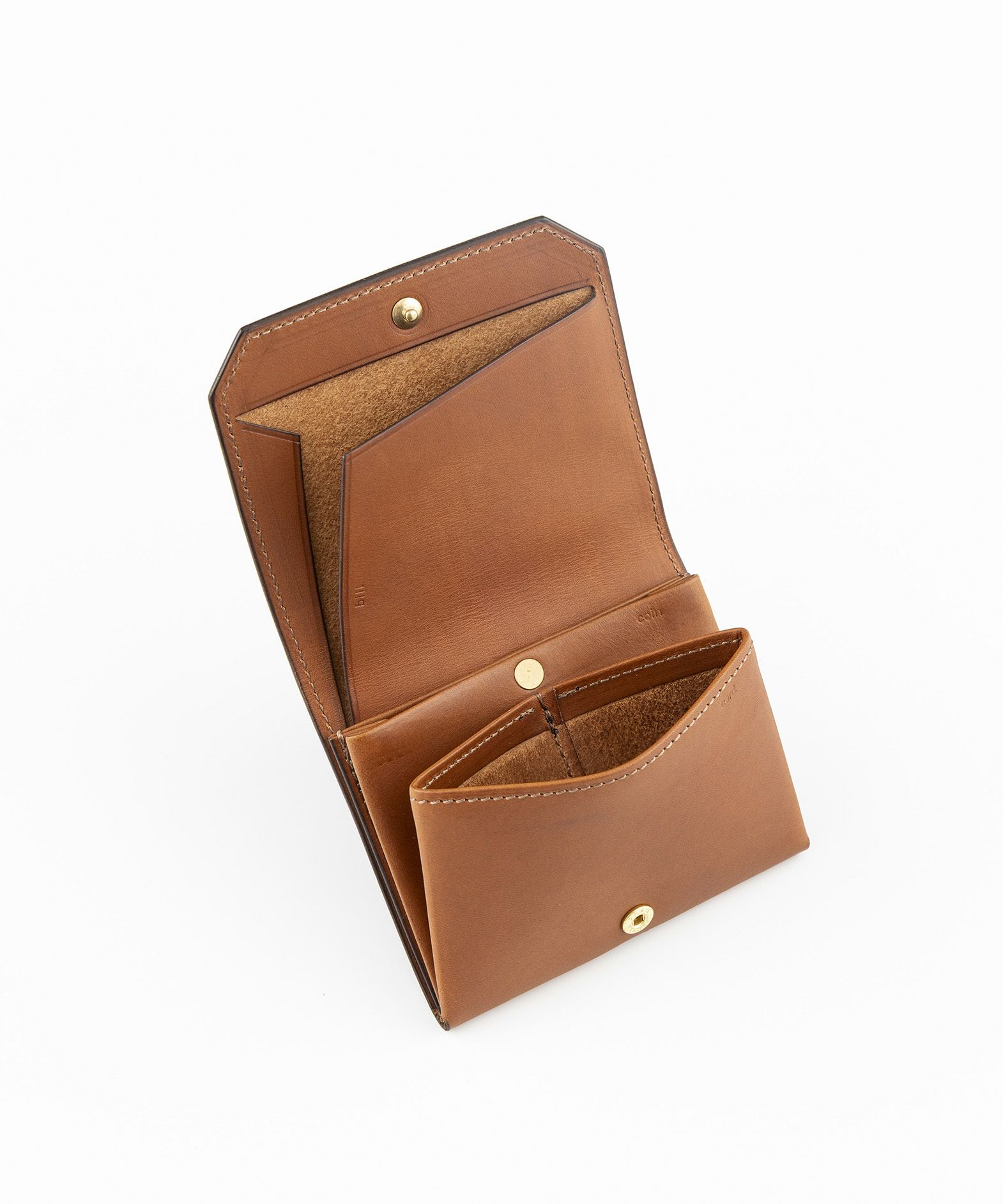素材＆カラー（リスシオ）：Cognac、留め具：イタリーホック、利き手：左利き用