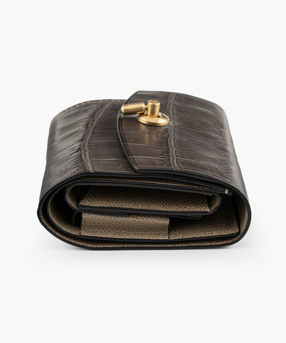 外装（ドーフィン）：Gray、内装（ドーフィン）：Oyster Gray、カードスロットタイプ：大容量1ポケット、利き手：右利き用、オコシ金具：Gold