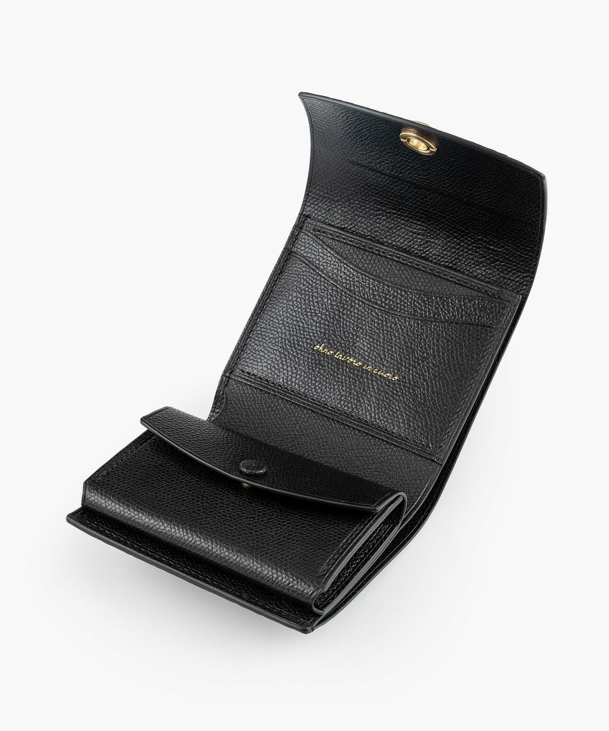 外装（ドーフィン）：Black、内装（ドーフィン）：Noir、カードスロットタイプ：スリム2ポケット、利き手：右利き用、オコシ金具：Gold