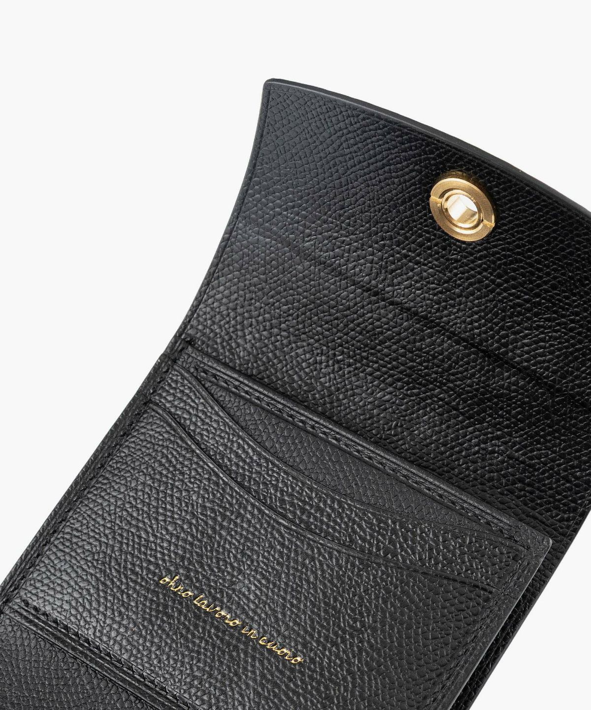 外装（ドーフィン）：Black、内装（ドーフィン）：Noir、カードスロットタイプ：スリム2ポケット、利き手：右利き用、オコシ金具：Gold