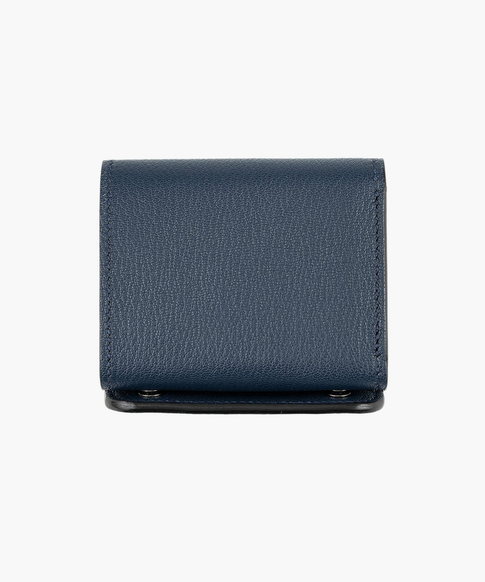 外装（シェーブル）：Navy、内装（シェーブル）：Navy、内装裏張り（ブルガロ）：Navy、糸色：Navy、ホック：Black