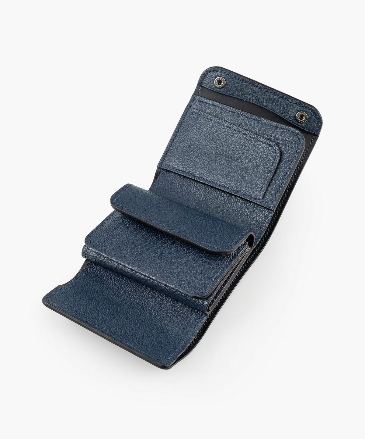 外装（シェーブル）：Navy、内装（シェーブル）：Navy、内装裏張り（ブルガロ）：Navy、糸色：Navy、ホック：Black