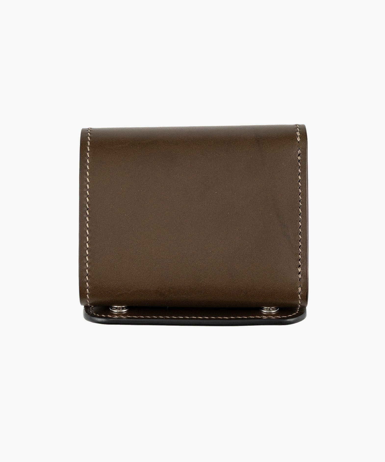 外装（ブルガロ）：Olive、内装（ブルガロ）：Olive、内装裏張り（ブルガロ）：Dark Brown、糸色：Khaki、ホック：Silver