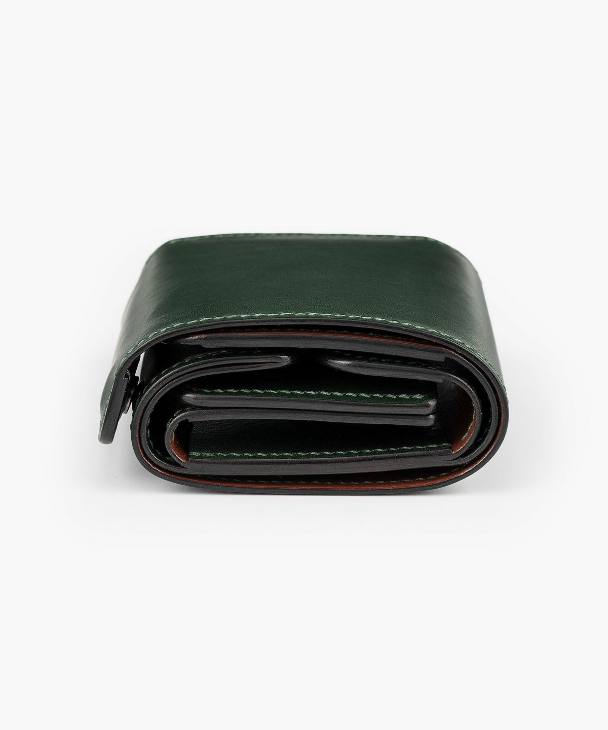 外装（ブルガロ）：Green、内装（ブルガロ）：Green、内装裏張り（ブルガロ）：Brown、糸色：Green、ホック：Black