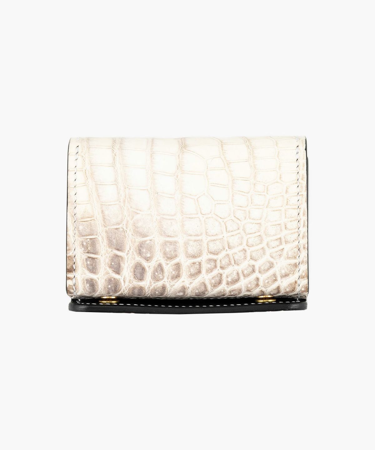 外装（ポロサス）：Himalayan、糸色：White、ホック：Gold、内装裏張り（ブルガロ）：Black、内装（ブルガロ）：Black