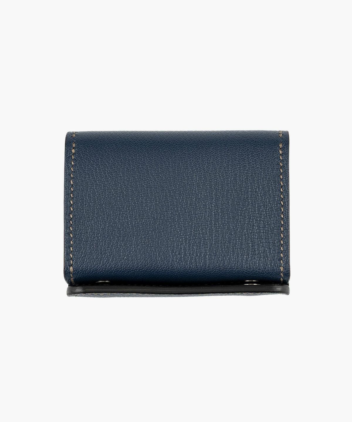 外装（シェーブル）：Navy、内装（シェーブル）：Navy、内装裏張り（ブルガロ）：Black、糸色：Khaki、ホック：Black