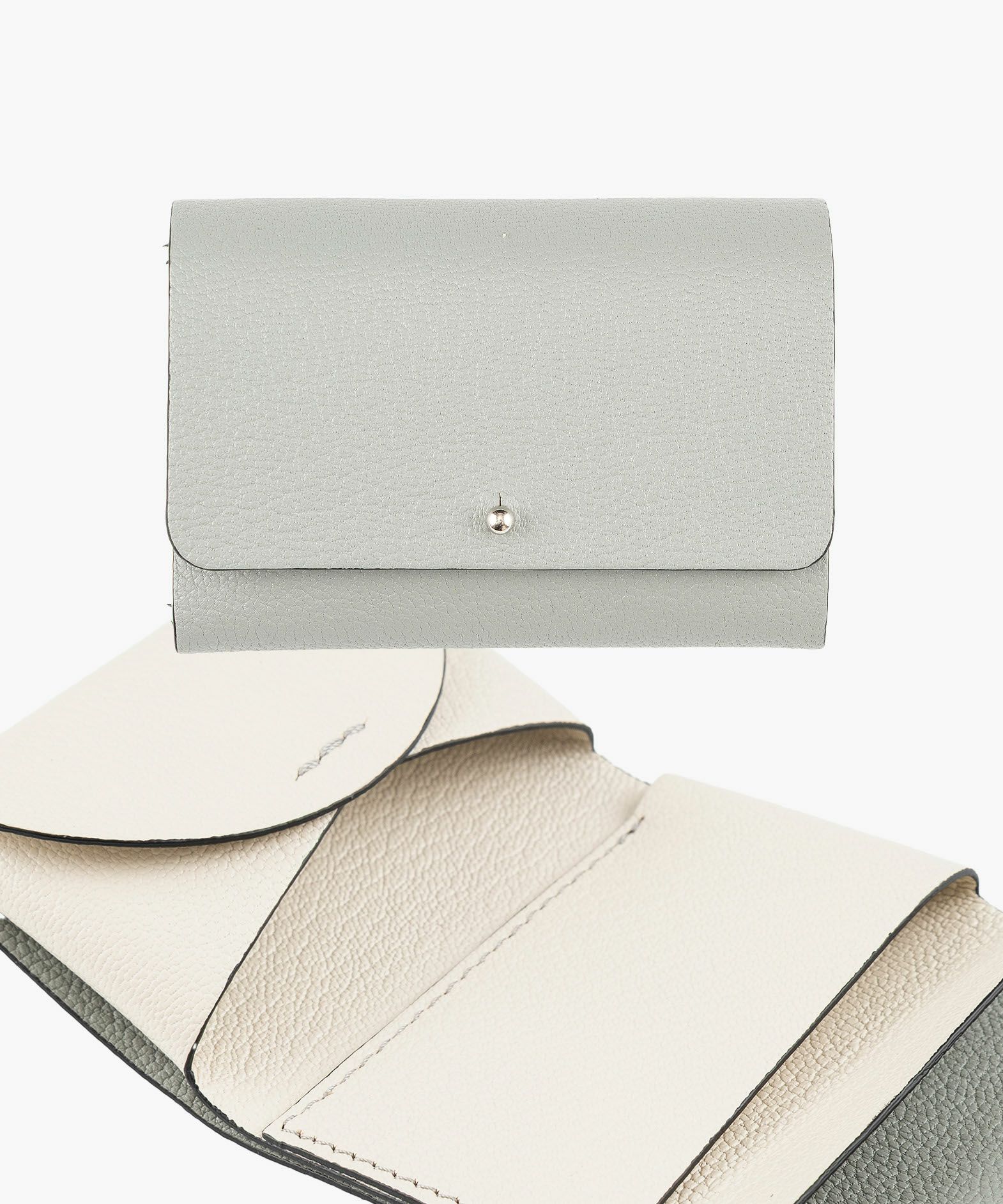 外装（シェーブル）：Gray、内装（シェーブル）：Ivory、糸色：外装と同系色、金具：Silver