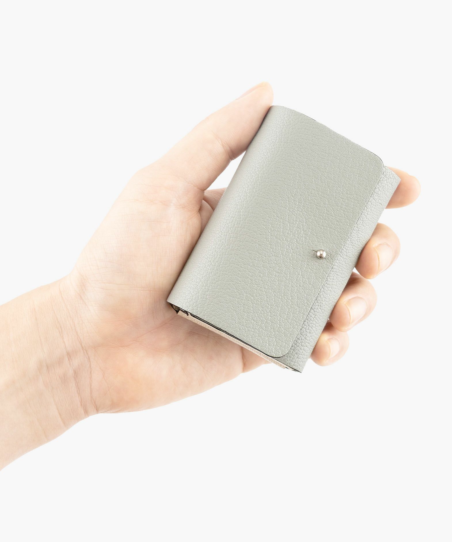 外装（シェーブル）：Gray、内装（シェーブル）：Ivory、糸色：外装と同系色、金具：Silver