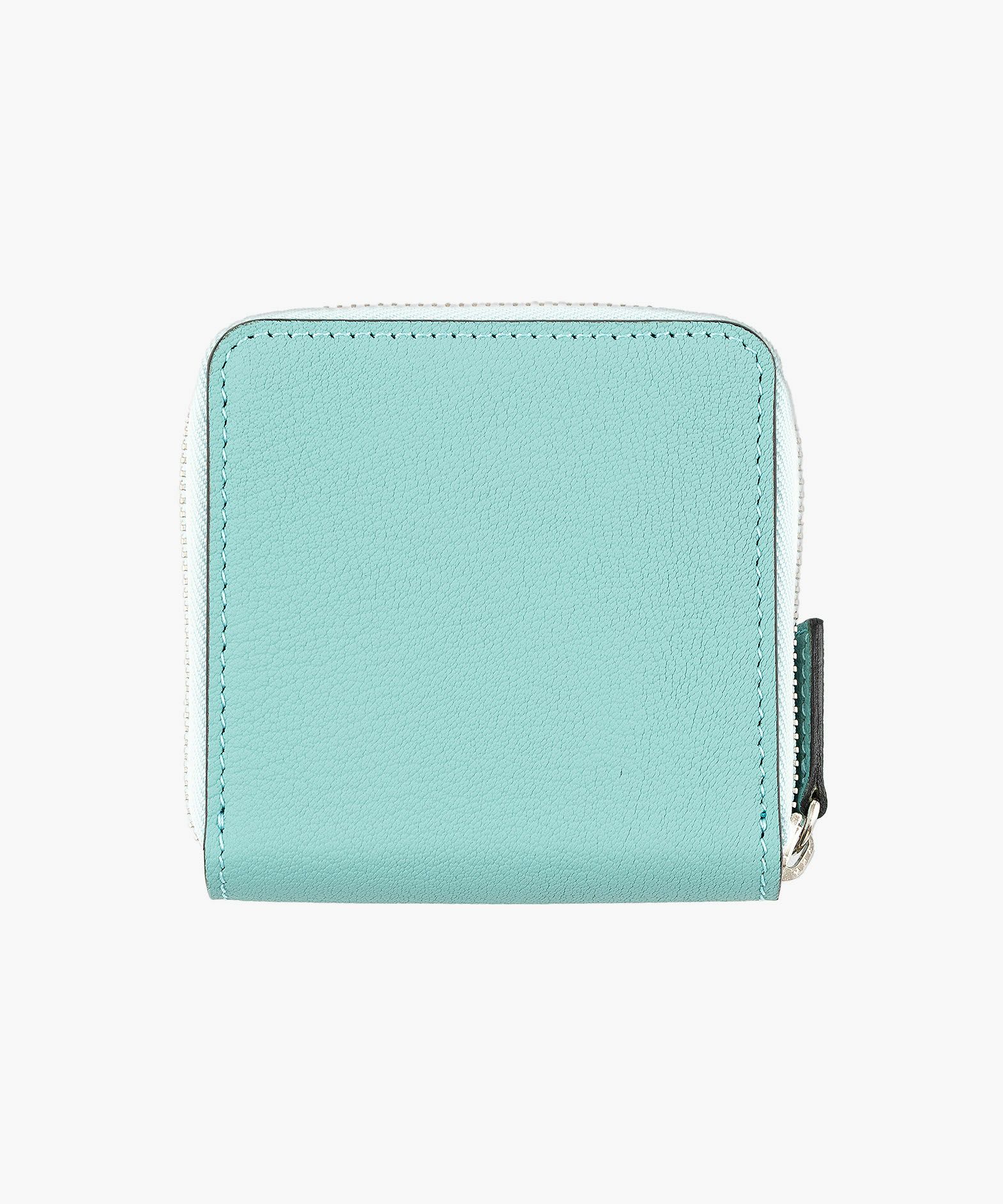 外装（シェーブル）：Tiffany Blue、内装（ブッテーロ）：Black、金具：Silver