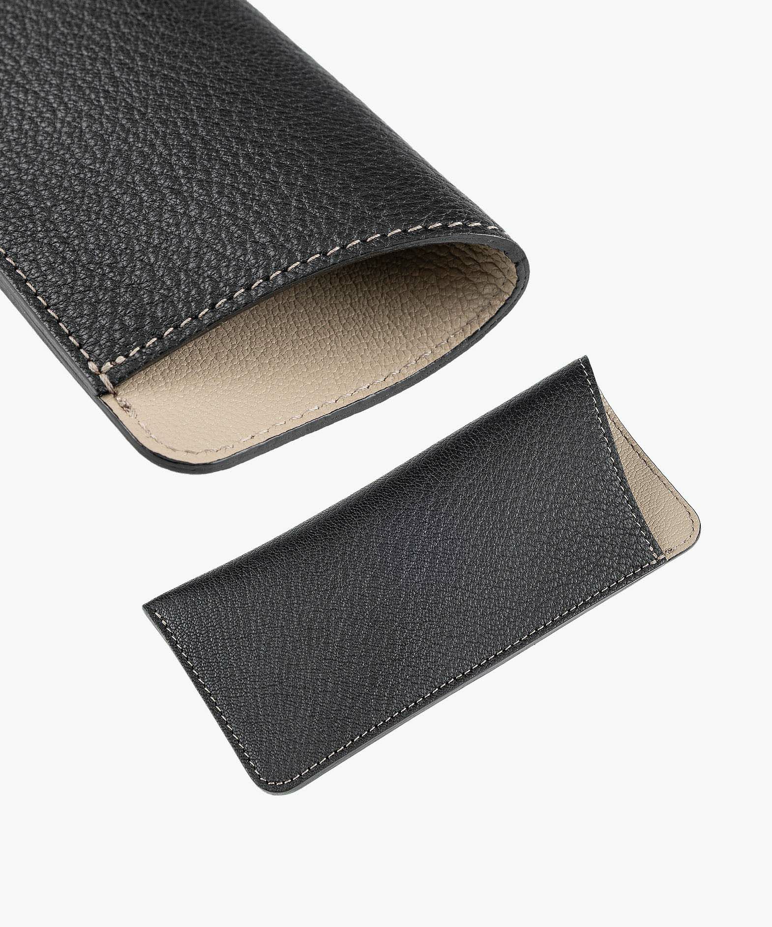 外装（シェーブル）：Black、内装（シェーブル）：Beige、糸色：内装と同系色