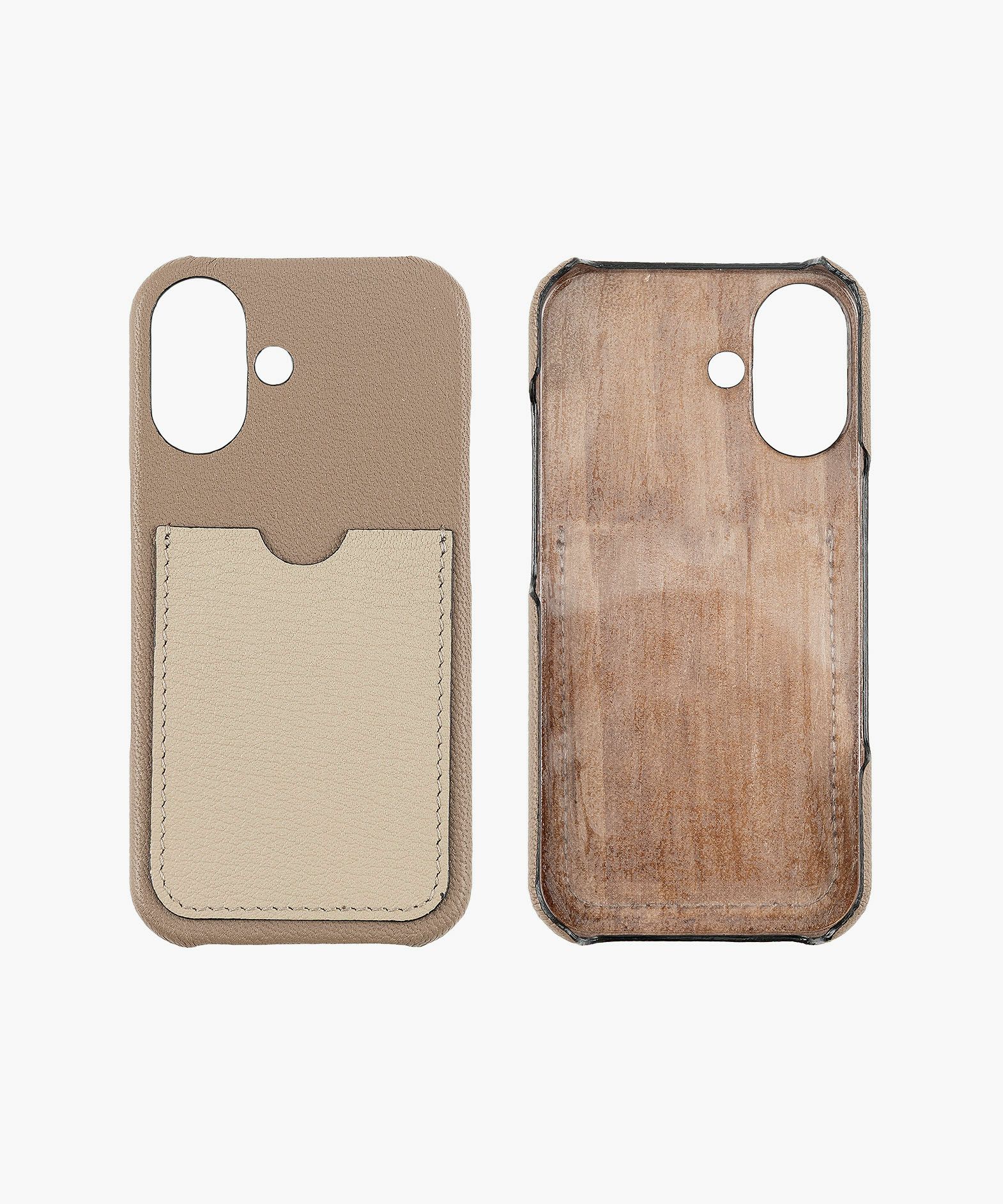 外装（シェーブル）：Etoupe、カードスロット（シェーブル）：Beige、糸色：外装と同系色